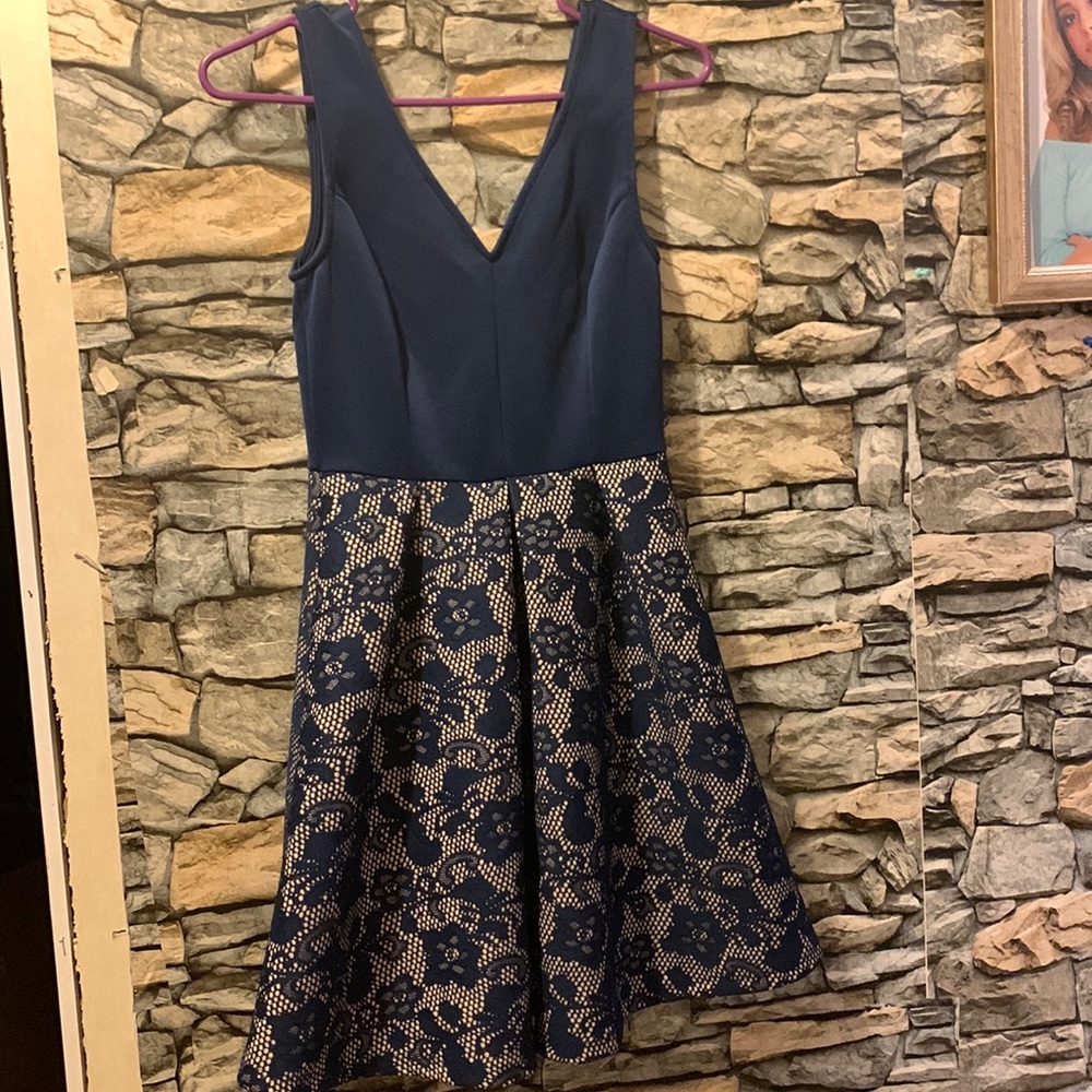 size small blue dress never worn